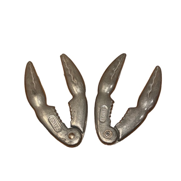 Vintage French Metal Crab Claw Cracker Utensils - Picture 1 of 4
